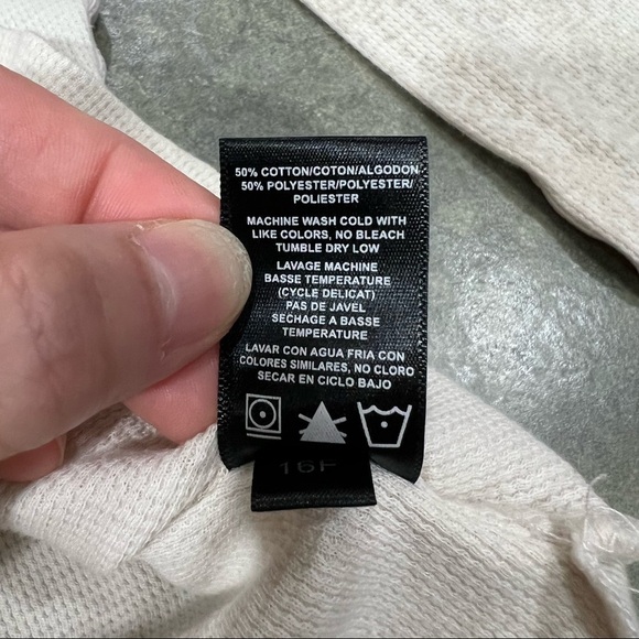 Kuhl Tan Thermal Henley Waffle Knit Scoopneck Long Sleeve Top Women's Sz L Base - Picture 9 of 10